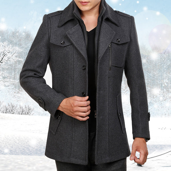 Abrigo de Lana para Hombre - Invierno Premium
