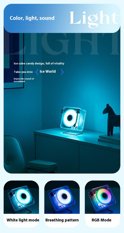 Lámpara Ambiental Bluetooth Transparente con Reproductor de Música Inalámbrico - Image 13