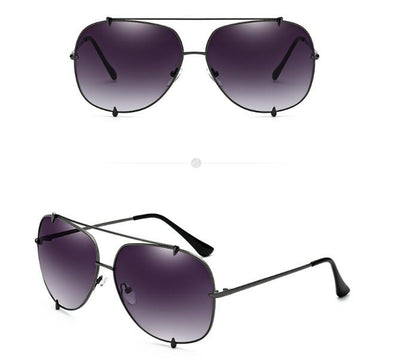 Gafas de Sol Wolf Claw para Hombre y Mujer con Remaches y Cristales Espejados