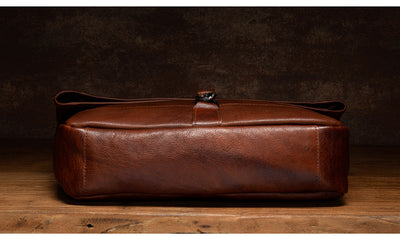 Bolso de Hombro Vintage en Cuero Curtido Vegetal Pulido - Image 17