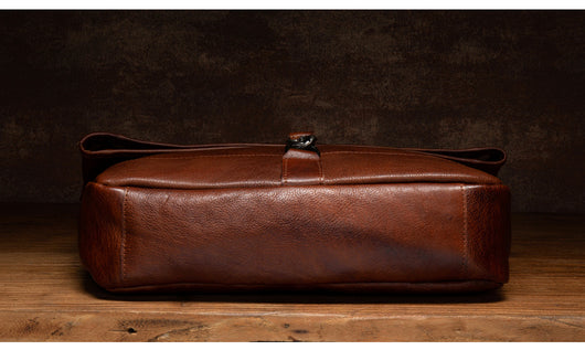 Bolso de Hombro Vintage en Cuero Curtido Vegetal Pulido - Image 17