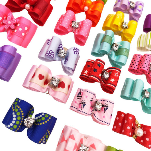 Accesorios para el Cabello de Mascotas con Moño Floral - Image 2