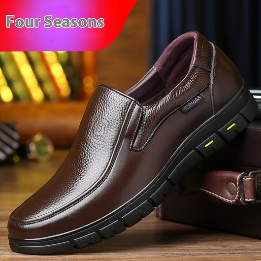 Zapatos de Cuero para Hombre con Suela Flexible y Respirable - Image 7