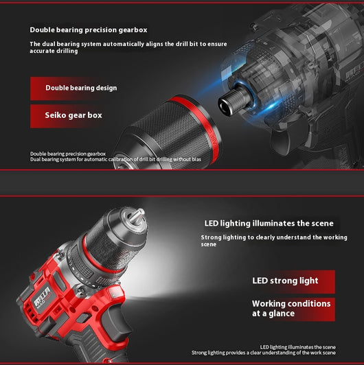 Taladro Percutor Inalámbrico Brushless con Batería de Litio - Image 10