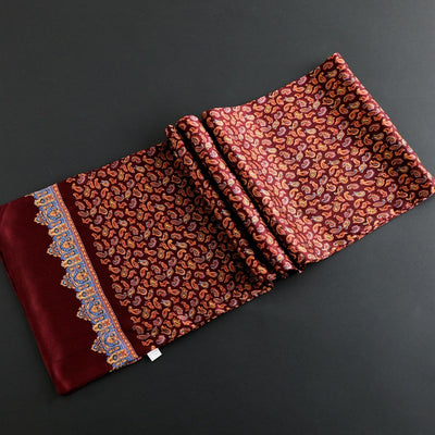 Bufanda Larga de Seda Doble Capa para Hombre - Elegancia y Confort - Image 112