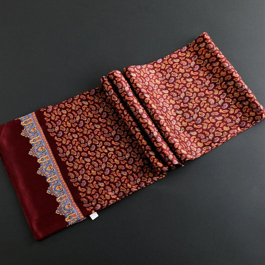 Bufanda Larga de Seda Doble Capa para Hombre - Elegancia y Confort - Image 112