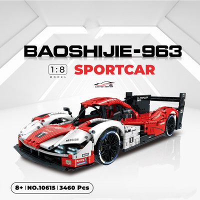 Auto de Carreras 963 Modelo Armable - Bloques de Construcción Alta Dificultad - Image 11