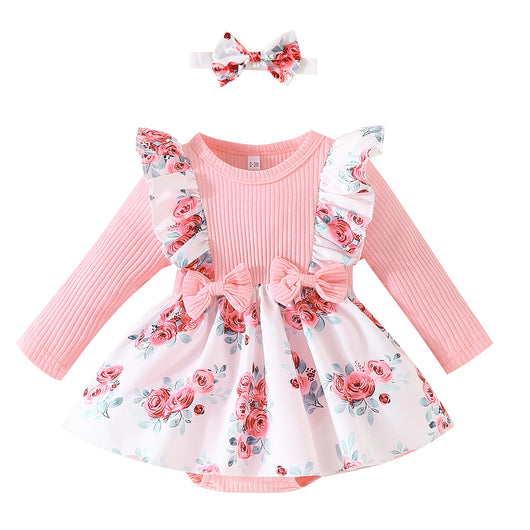 Vestido de Bebé Triangular Estampado Floral - Image 4
