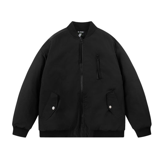 Chaqueta Acolchada de Algodón con Cuello Mao y Múltiples Bolsillos - Image 7
