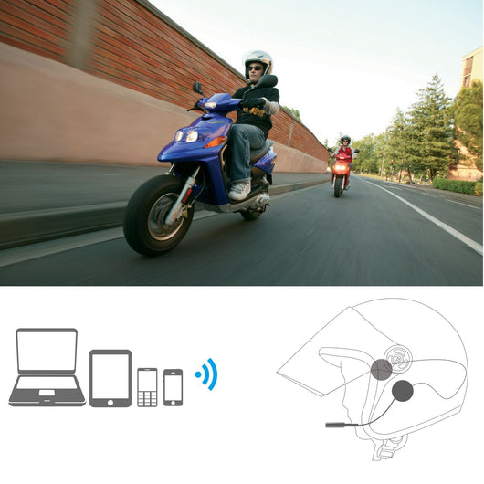 Casco de Motocicleta con Auriculares Bluetooth Manos Libres - Image 8