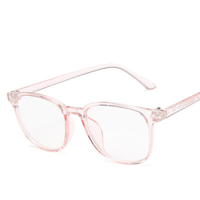 Vintage tortoiseshell anti-blue light flat glasses with a full-frame design, suitable for unisex wear. - Image 5