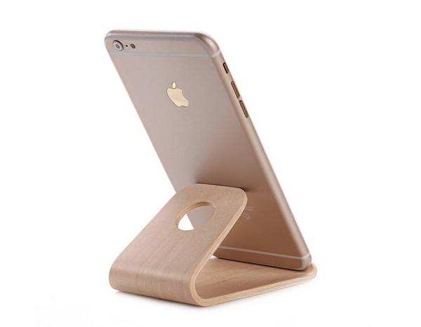 Soporte de Madera para iPhone Compatible con Apple