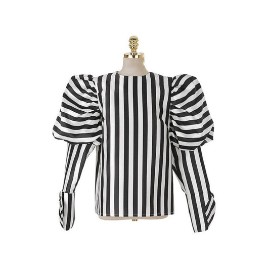 Blusa Cuello Redondo con Diseño Linterna - Image 16