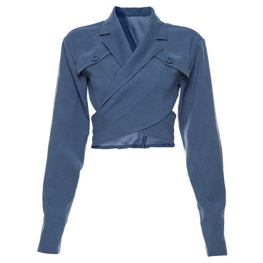 Playera Slim Fit con Cuello Sastre y Espalda Hueca - Image 13
