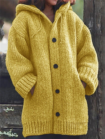 Cardigan Sudadera con Capucha de Largo Medio - Image 11