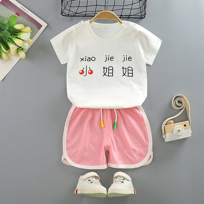 Camiseta de Algodón Manga Corta para Niños - Traje de Verano - Image 2