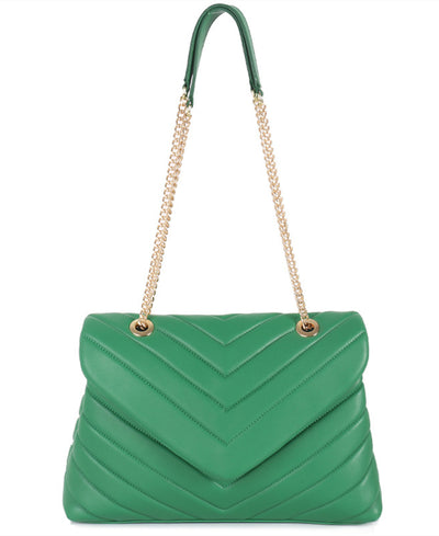 Bolso Bandolera con Cadena Metálica y Bordado para Mujer - Image 2