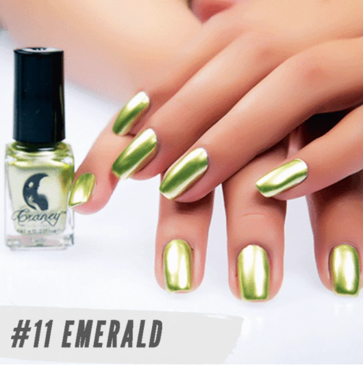 Esmalte de Uñas Color Plata Espejo - Acabado Metalizado Acero Inoxidable - Image 11