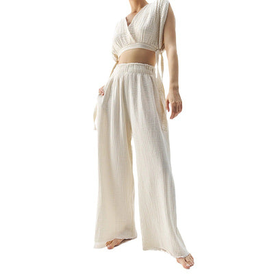 Pantalones Casuales Doble Gasa para Mujer - Comodidad Máxima - Image 4
