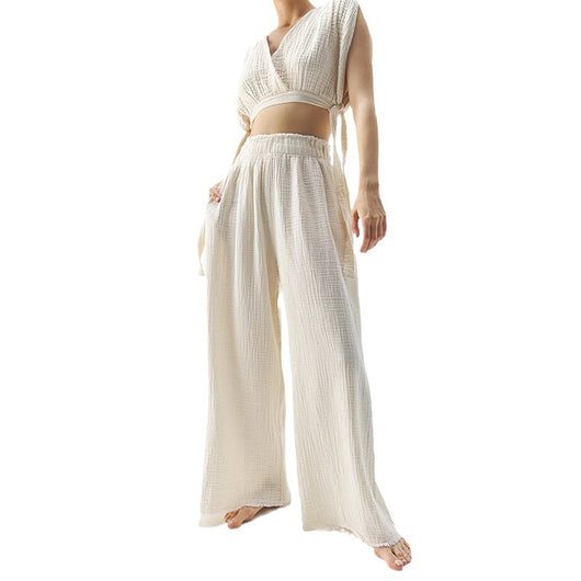 Pantalones Casuales Doble Gasa para Mujer - Comodidad Máxima - Image 4