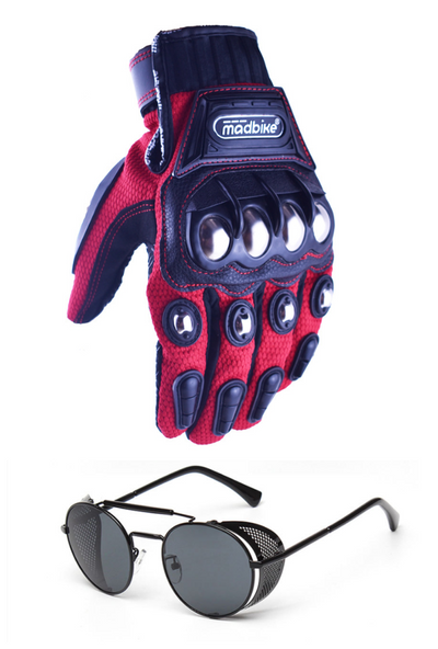 Set de Guantes y Gafas para Motocicleta - Protección Total - Image 4