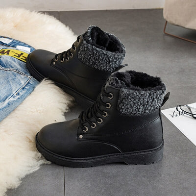 Botas de Nieve Térmicas con Cordones de Algodón - Image 3
