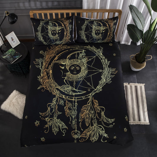 Juego de Tres Piezas de Textiles Dorados con Adhesivos Premium - Image 2