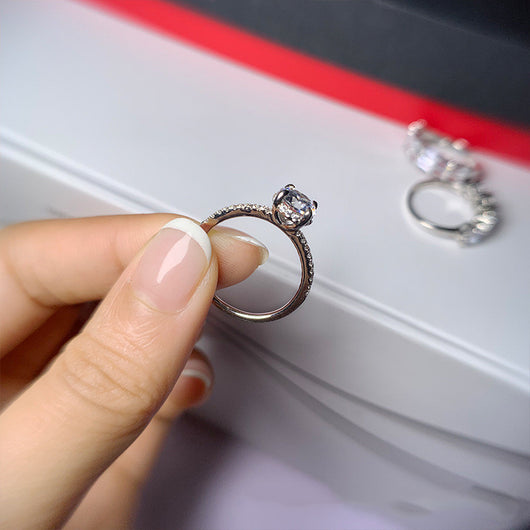 Anillo de Plata 925 con Zircón Redondo para Mujer - Image 3
