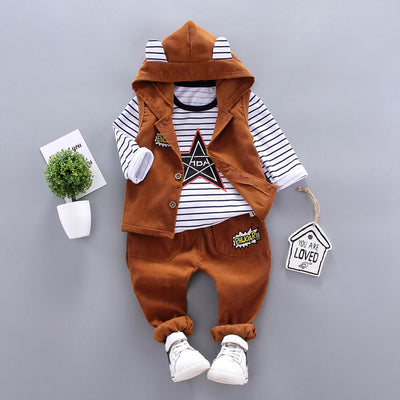 Traje Tres Piezas para Niños - Conjunto Otoñal Elegante - Image 2