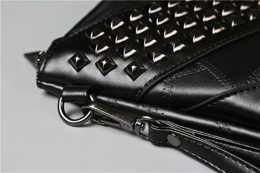 Guante de Cuero Suave con Calavera Remachada - Image 11