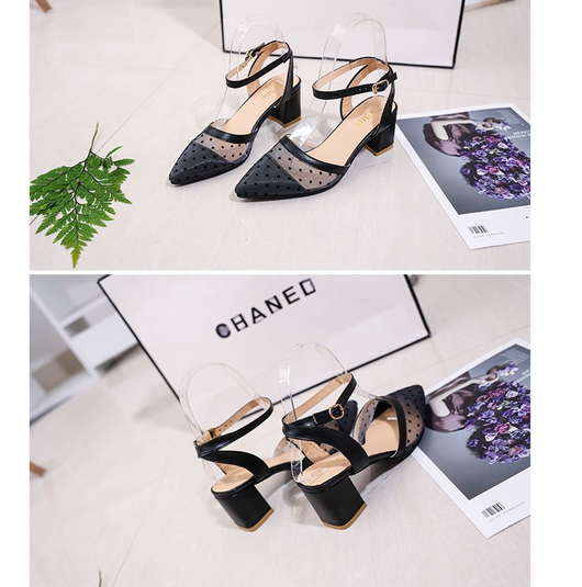 Sandalias Planas de Malla Punteada - Cómodas y Versátiles para Primavera y Verano - Image 2