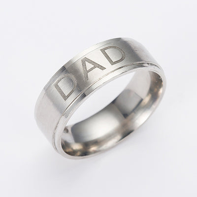 Anillo Sello de Titanio con Inicial Personalizada
