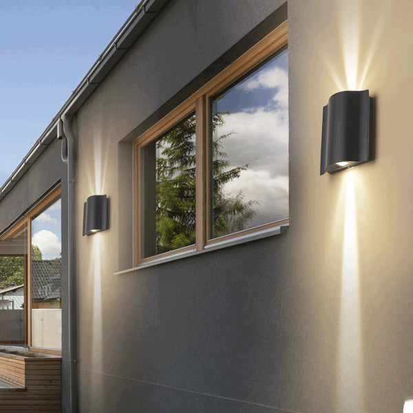 Foco LED Exterior Bidireccional Impermeable de Diseño Moderno