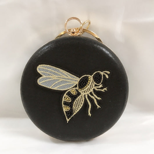 Cartera de Fiesta con Abalorios y Bordado de Abeja - Image 39