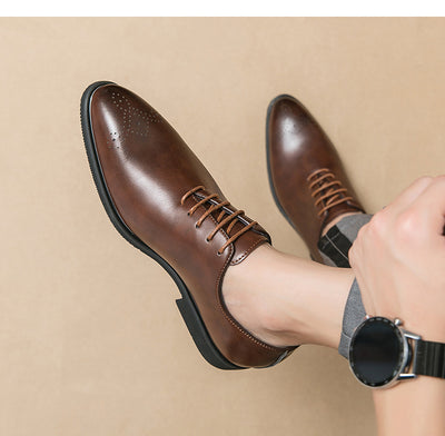Zapatos de Cuero Elegantes con Cordones - Estilo Formal y Casual - Image 13
