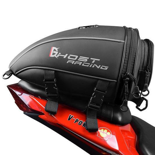 Bolsa de Cuero PU para Motocicleta - Alforja Trasera Knight - Image 2