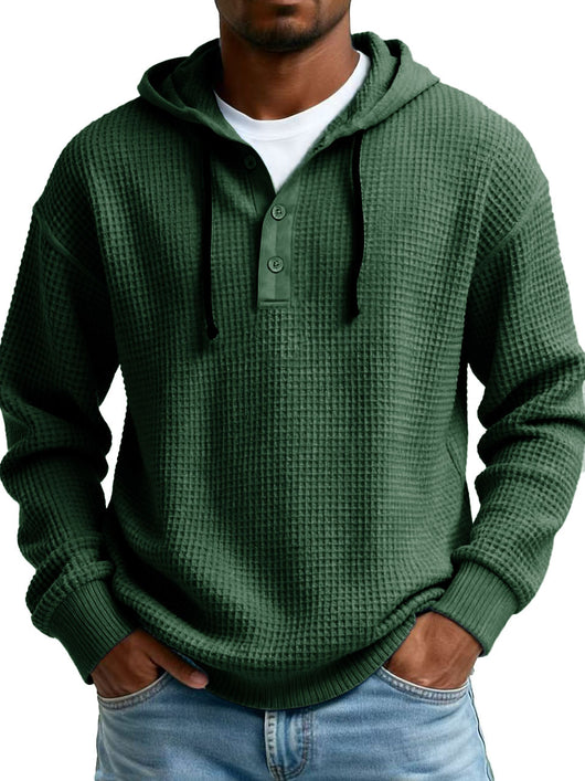 Suéter Hoodie Entallado con Cierre Medio para Hombre - Image 14
