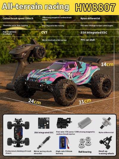 Auto de Carreras 4x4 de Alta Velocidad con Control Remoto - Image 6