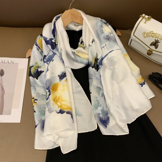 Pañuelo de Seda Versátil para Primavera, Otoño e Invierno - Image 10