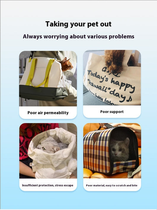 Bolsa Bandolera de Malla Transpirable para Gatos - Primavera Verano - Image 10