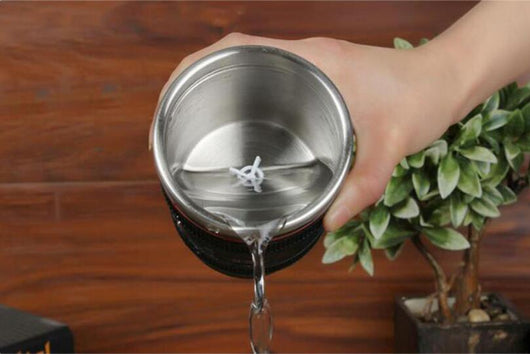 Taza Mezcladora Automática con Diseño de Lente de Cámara - 300ml Acero Inoxidable - Image 4