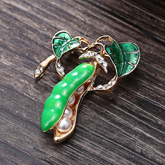 Broche de Diamante en Forma de Arveja - Image 3