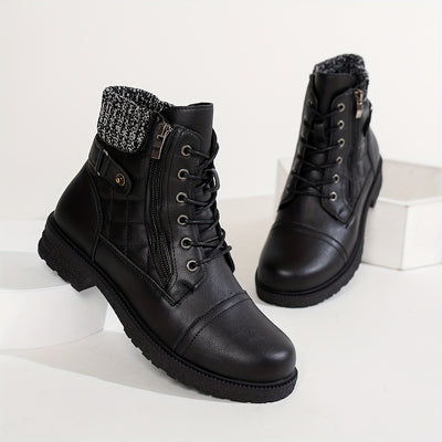 Botas Tobilleras con Cierre Lateral y Tacón Bajo para Mujer - Image 5