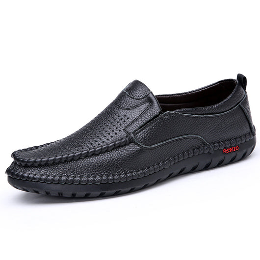 Zapatos Casuales de Cuero para Hombre - Estilo Moderno y Versátil - Image 13