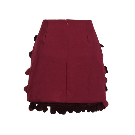 Falda Corta A-Line con Detalles de Costura Decorativa - Image 11