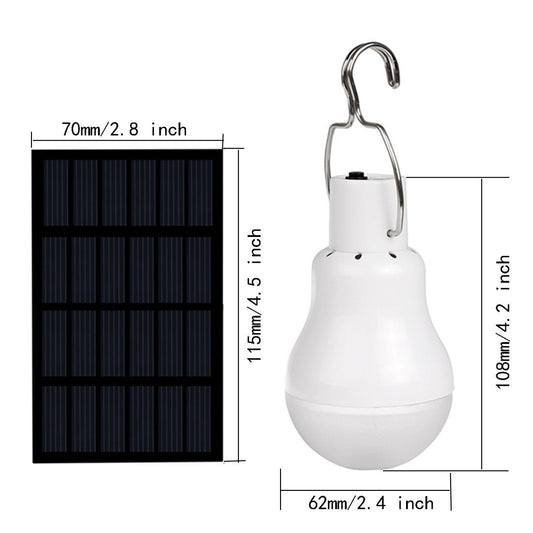 Lámpara Solar Portátil con Carga LED Recargable - Image 2