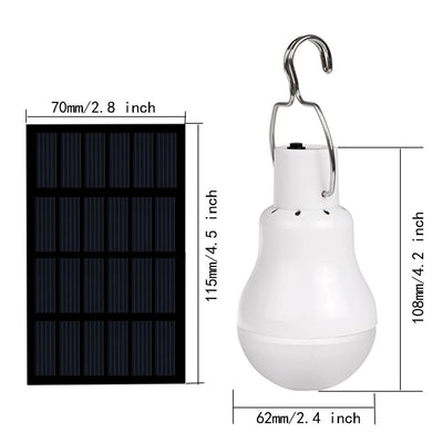 Lámpara Solar Portátil con Carga LED Recargable - Image 2