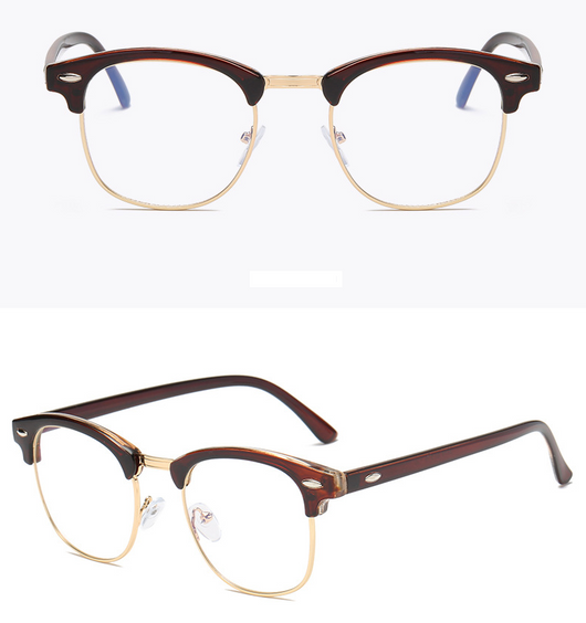Gafas Metálicas Anti-Radiación con Cadena Trendy - Image 9