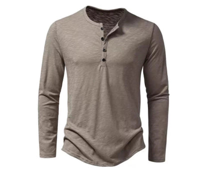 Camisa Casual de Algodón Manga Larga para Hombre - Image 12