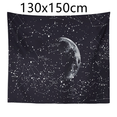 Manta Tapiz Constelaciones Cielo Estrellado Patrón Galaxia Decoración de Dormitorio - Image 5